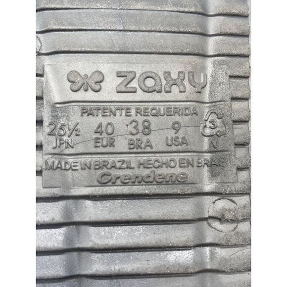 Zaxy Women Black/ Gray Slip-On Open-Toe Sandal Size 9 - Picture 7 of 7